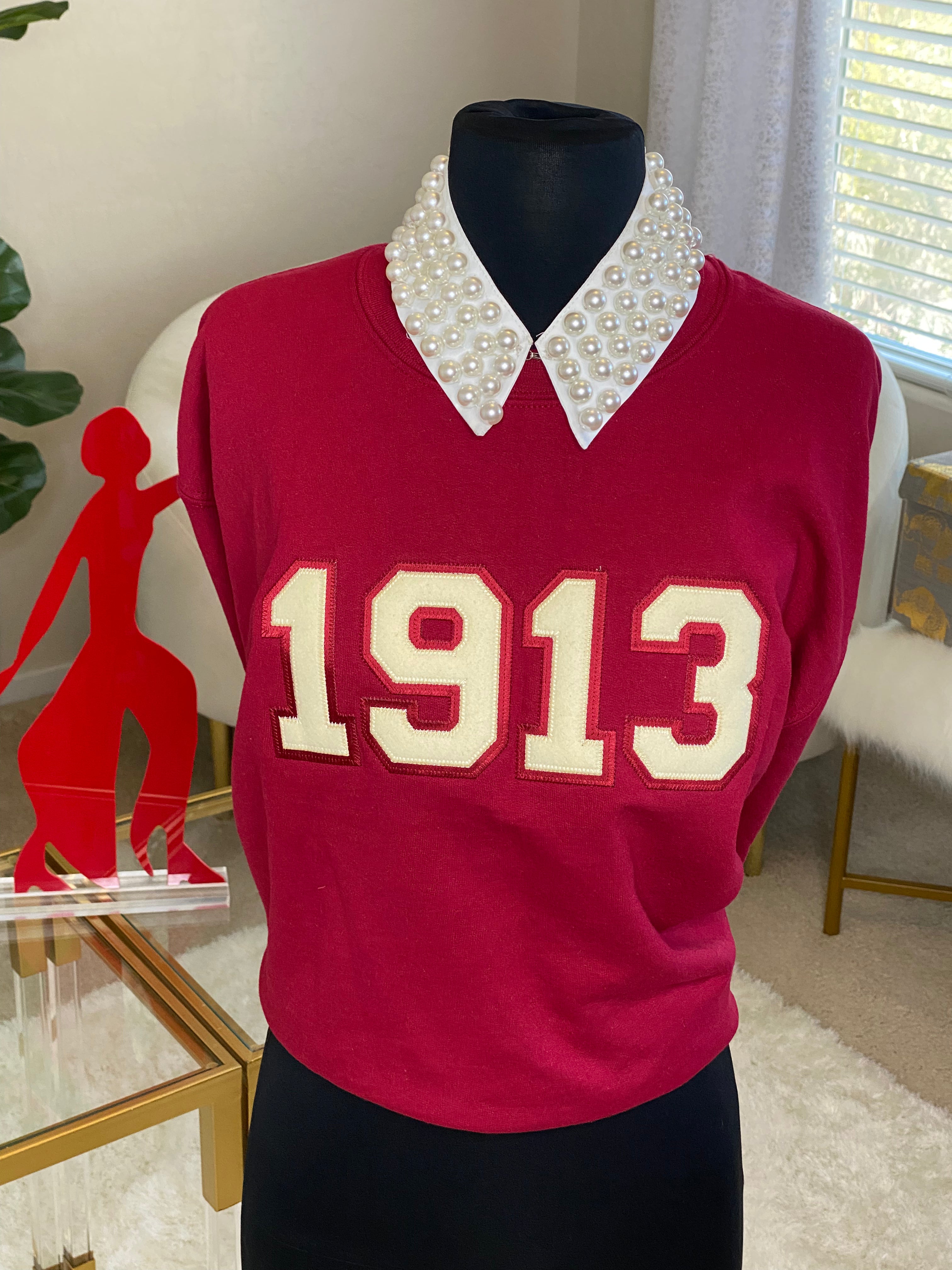 Crimson and Cream 1913 Sweatshirt