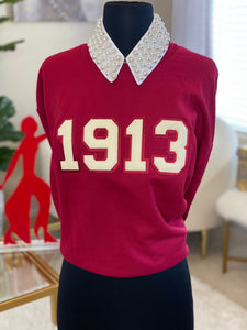 Crimson and Cream 1913 Sweatshirt