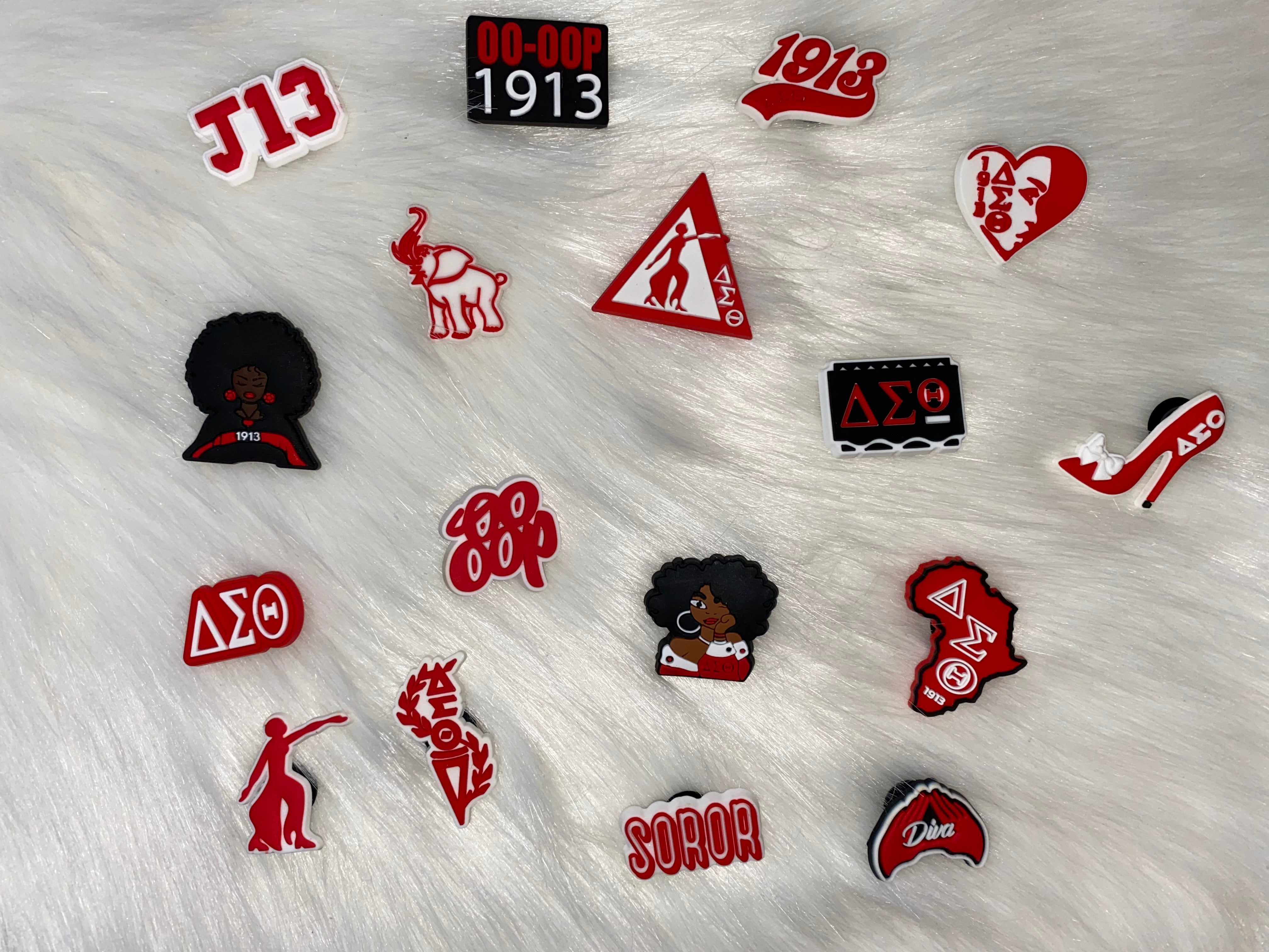 Delta Sigma Theta Croc Charms